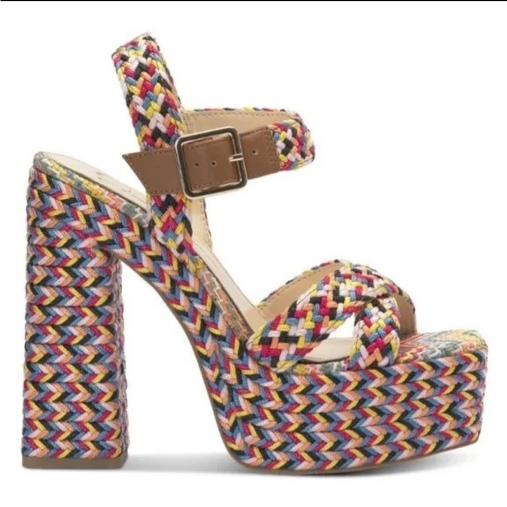 Jessica Simpson Multicolor Platform Sandals